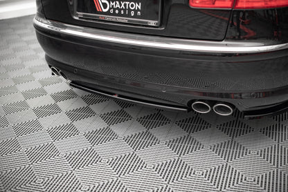 Mittlerer Diffusor Heck Ansatz für Audi S8 D3 schwarz matt