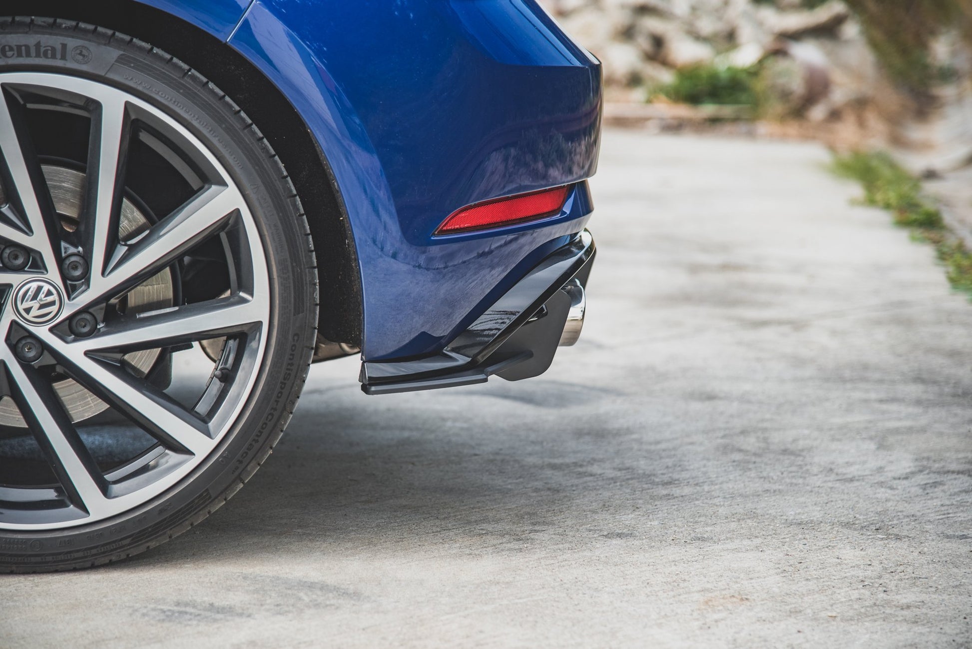 Robuste Racing Heck Ansatz Flaps Diffusor für VW Golf 7 R Facelift