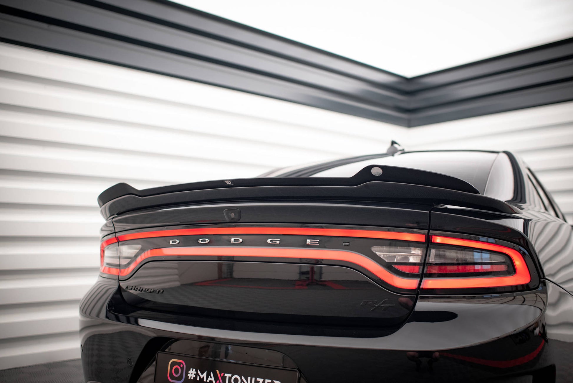 Spoiler CAP für Dodge Charger SRT Mk7 Facelift schwarz Hochglanz