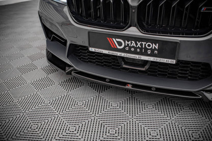 Front Ansatz V.1 für BMW M5 F90 Facelift schwarz Hochglanz
