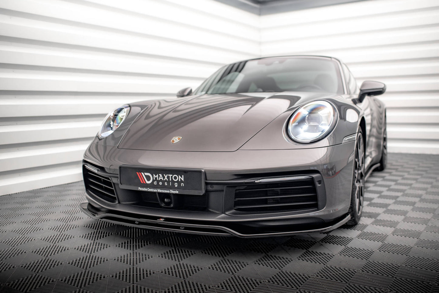 Front Ansatz für Porsche 911 Carrera 4S 992 schwarz matt