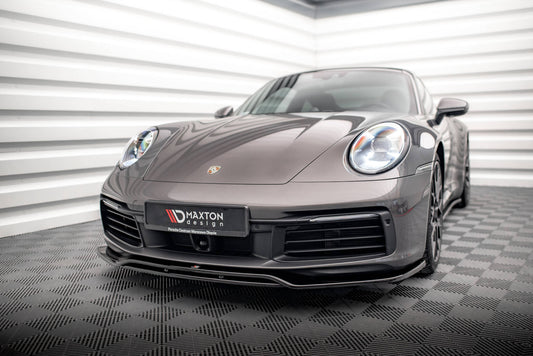 Front Ansatz für Porsche 911 Carrera 4S 992 schwarz matt