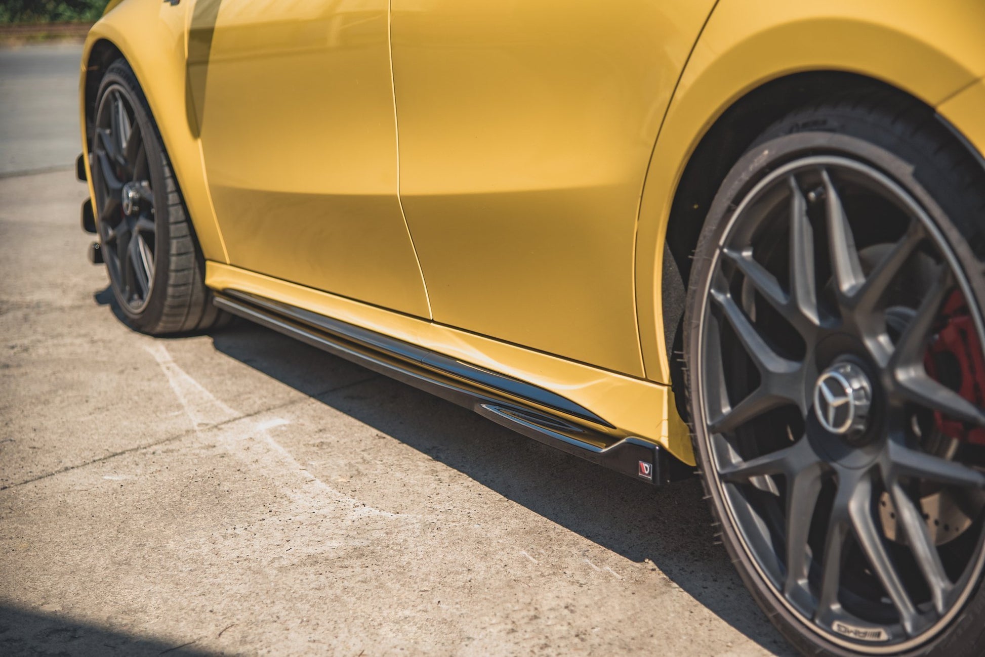 Seitenschweller Ansatz für Mercedes-AMG A 45 S W177 Carbon Look