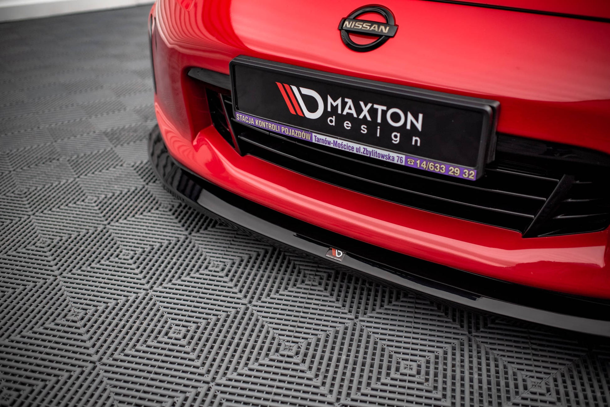 Front Ansatz V.1 für Nissan 370Z Facelift schwarz matt
