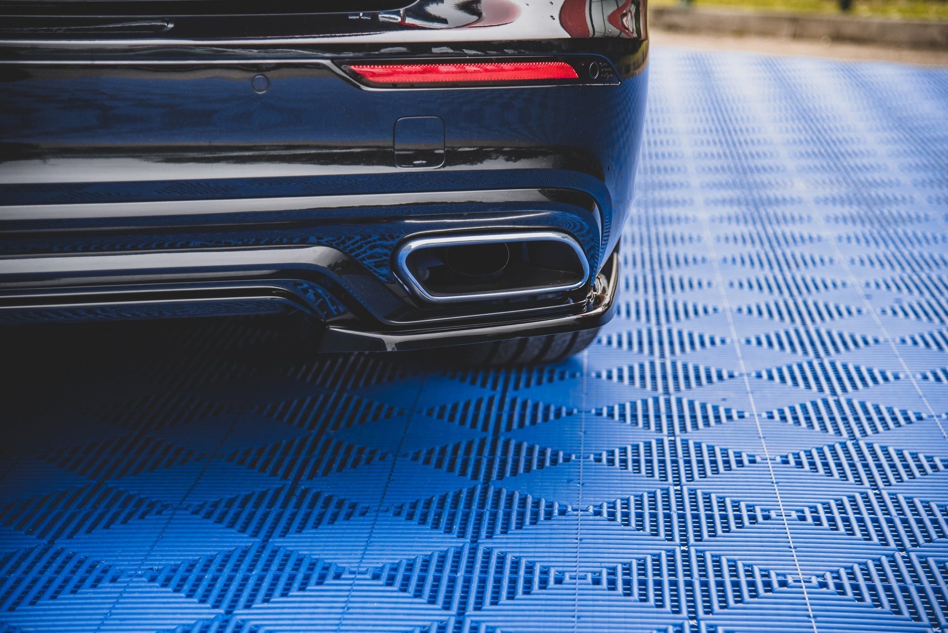 Heck Ansatz Flaps Diffusor für Volvo S60/V60 R-Design Mk3 Carbon Look