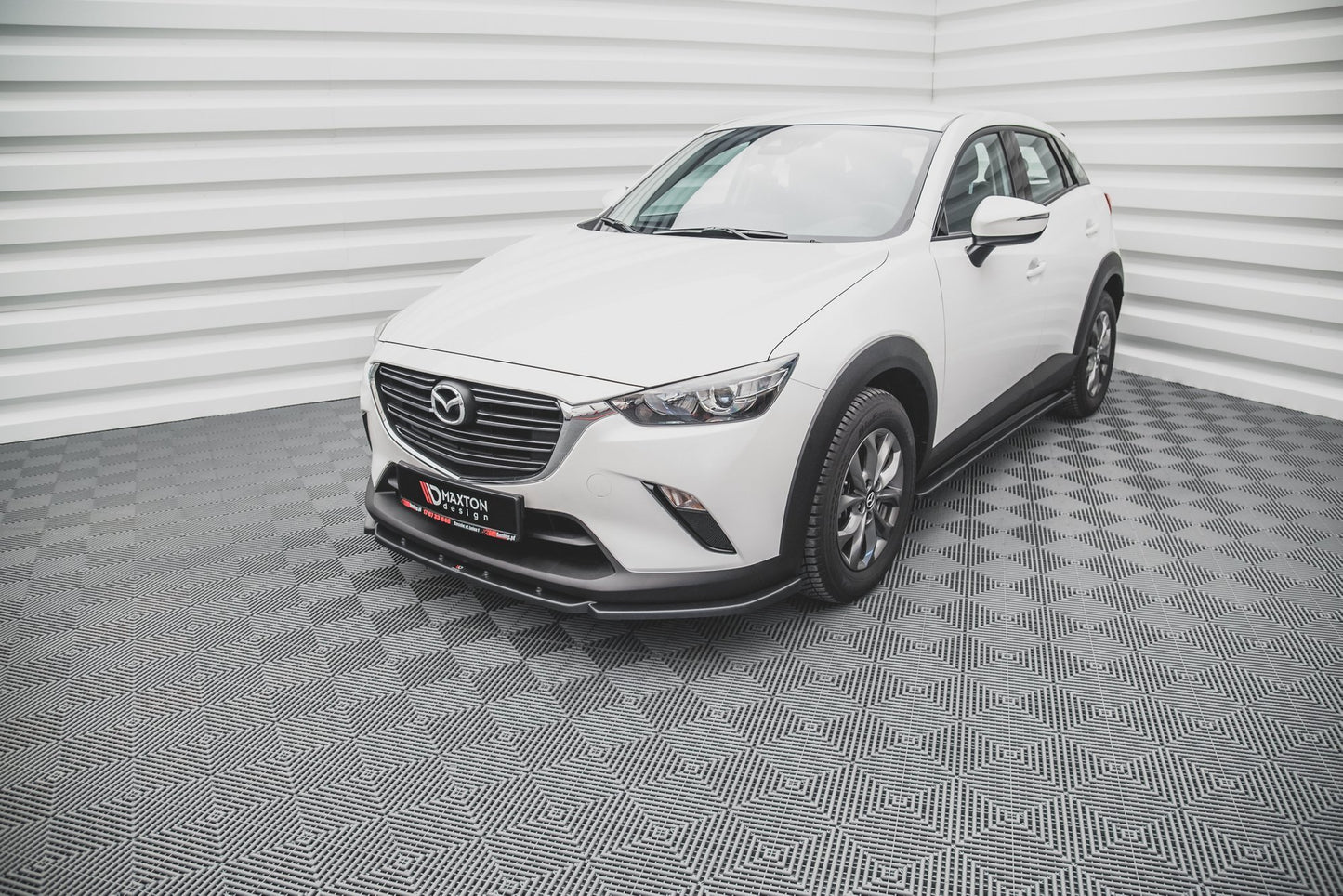Front Ansatz V.2 für Mazda CX-3 schwarz matt