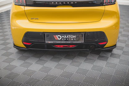 Heck Ansatz Flaps Diffusor für Peugeot 208 Mk2 Carbon Look