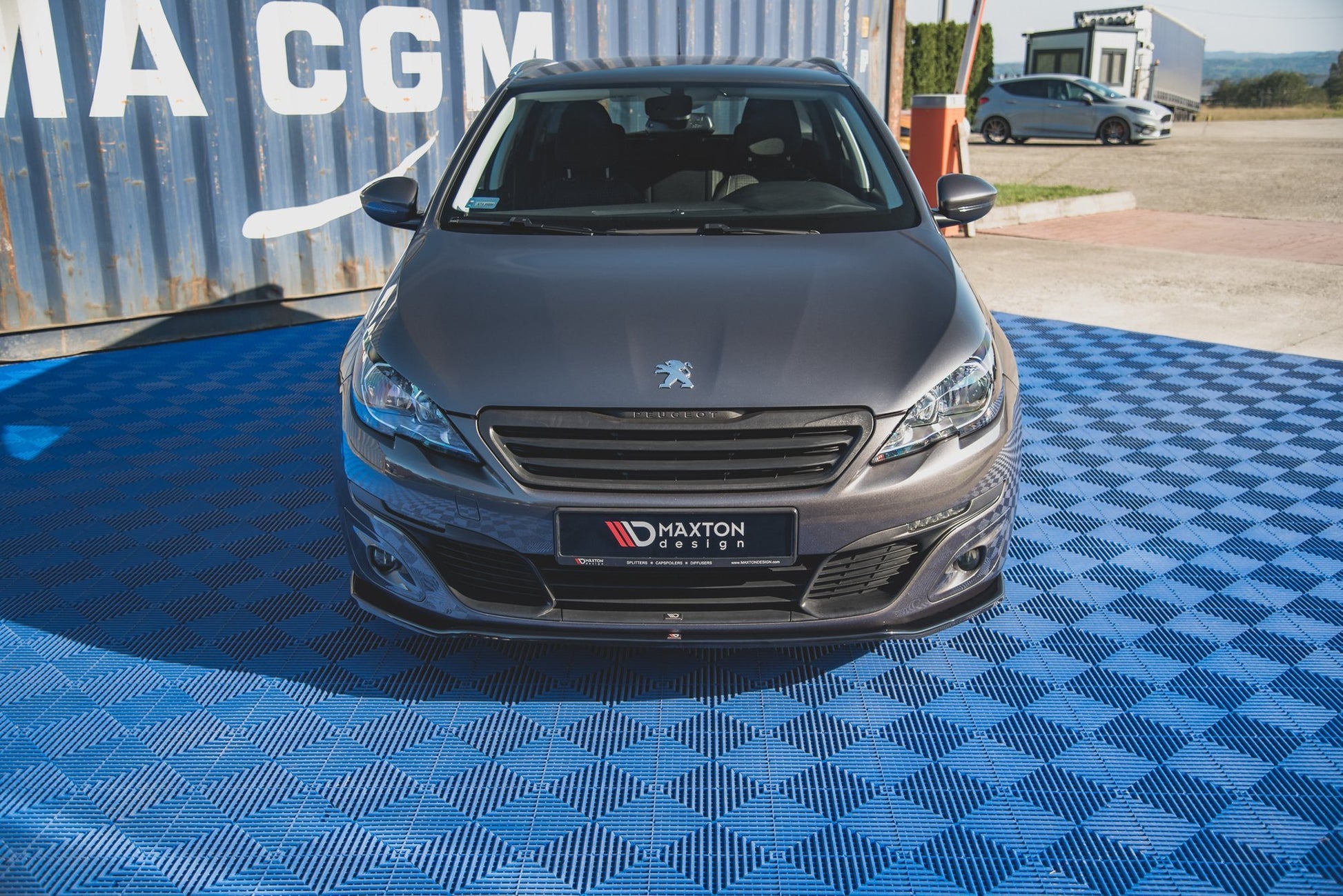 Front Ansatz V.1 für Peugeot 308 Mk2 Facelift Carbon Look