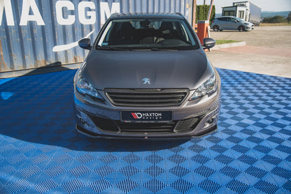 Front Ansatz V.1 für Peugeot 308 Mk2 Facelift schwarz Hochglanz