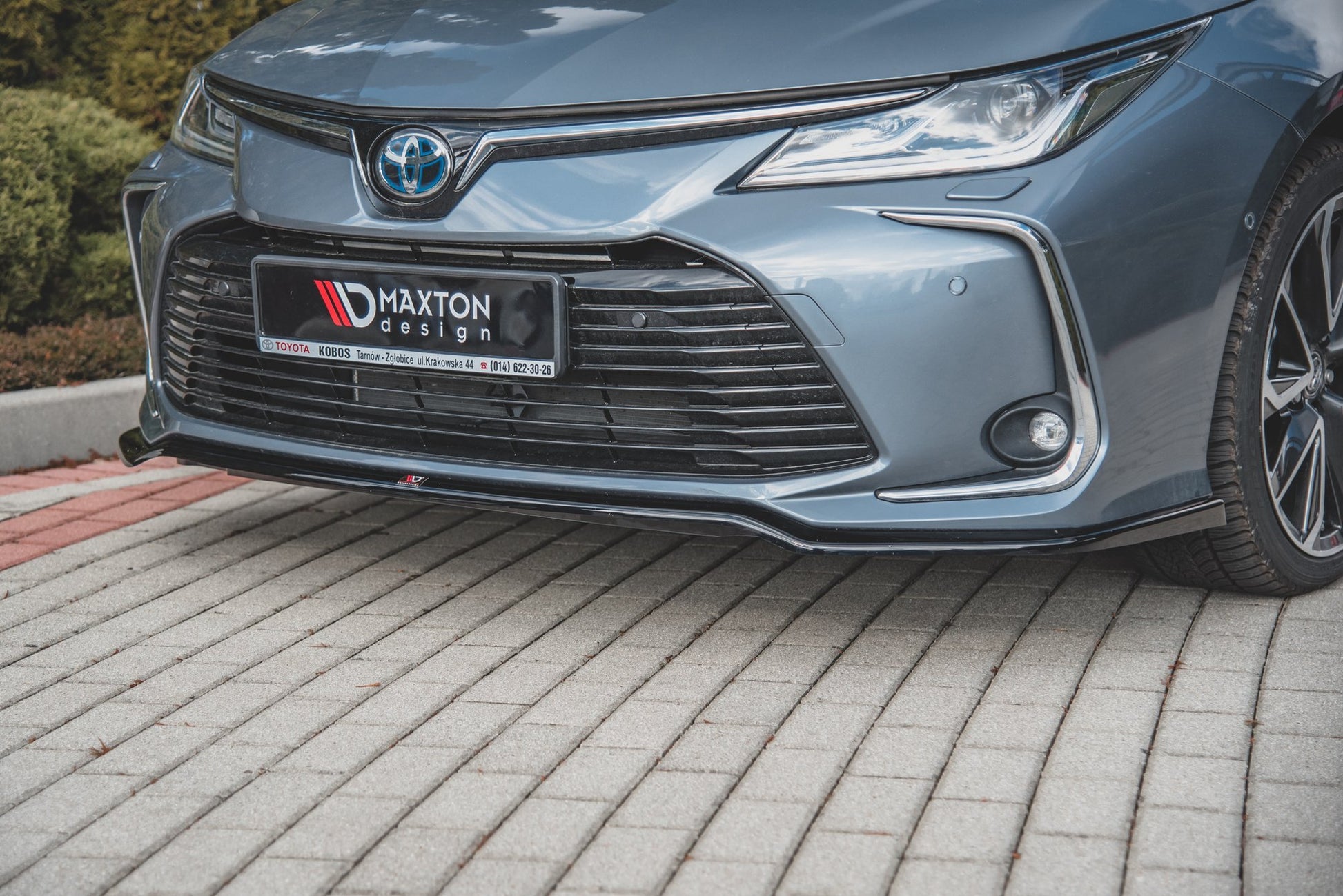 Front Ansatz für Toyota Corolla XII Limousine  schwarz matt