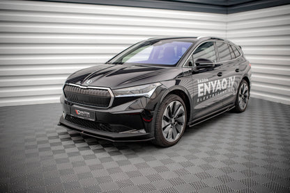 Front Ansatz V.1 für Skoda Enyaq iV schwarz matt