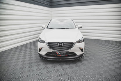 Front Ansatz V.2 für Mazda CX-3 schwarz Hochglanz