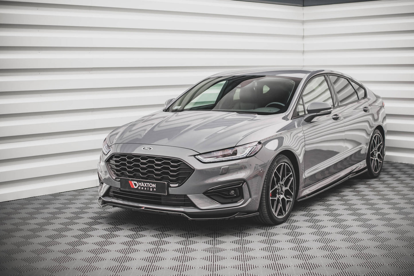 Front Ansatz V.1 für Ford Mondeo ST-Line Mk5 Facelift schwarz matt