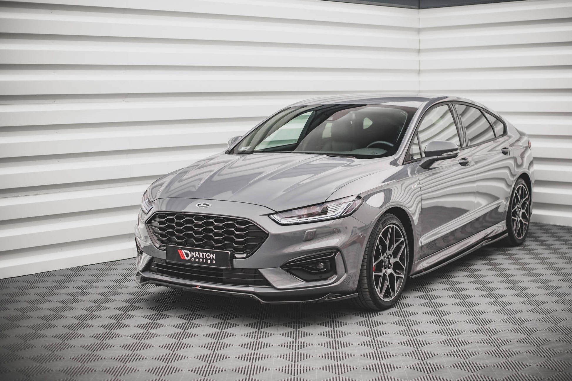 Front Ansatz V.1 für Ford Mondeo ST-Line Mk5 Facelift schwarz matt