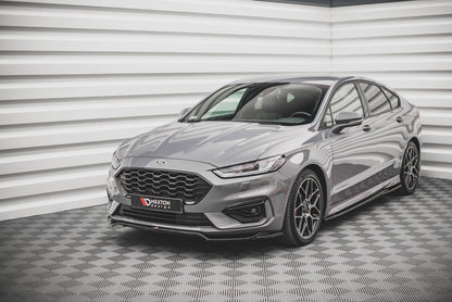 Front Ansatz V.1 für Ford Mondeo ST-Line Mk5 Facelift schwarz Hochglanz