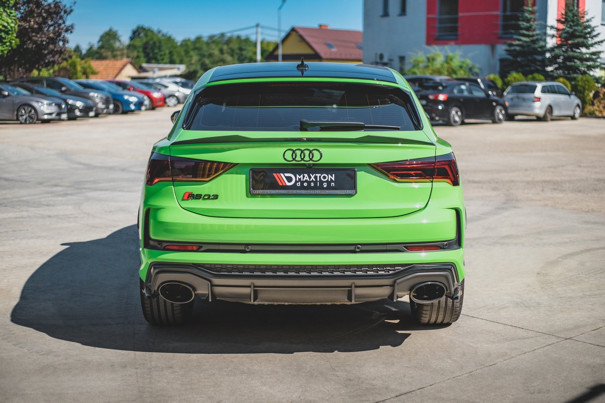 Spoiler CAP für Audi RSQ3 / Q3 S-Line Sportback F3 schwarz matt