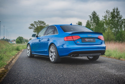 Seitenschweller Ansatz für Audi S4 / A4 / A4 S-Line B8 / B8 FL schwarz Hochglanz