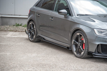 Side Flaps Audi RS3 8V Sportback schwarz Hochglanz