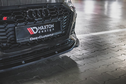 Front Ansatz V.3 für Audi RS5 F5 Facelift schwarz Hochglanz