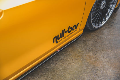 Seitenschweller Ansatz für V.2 für VW Golf 8 Carbon Look