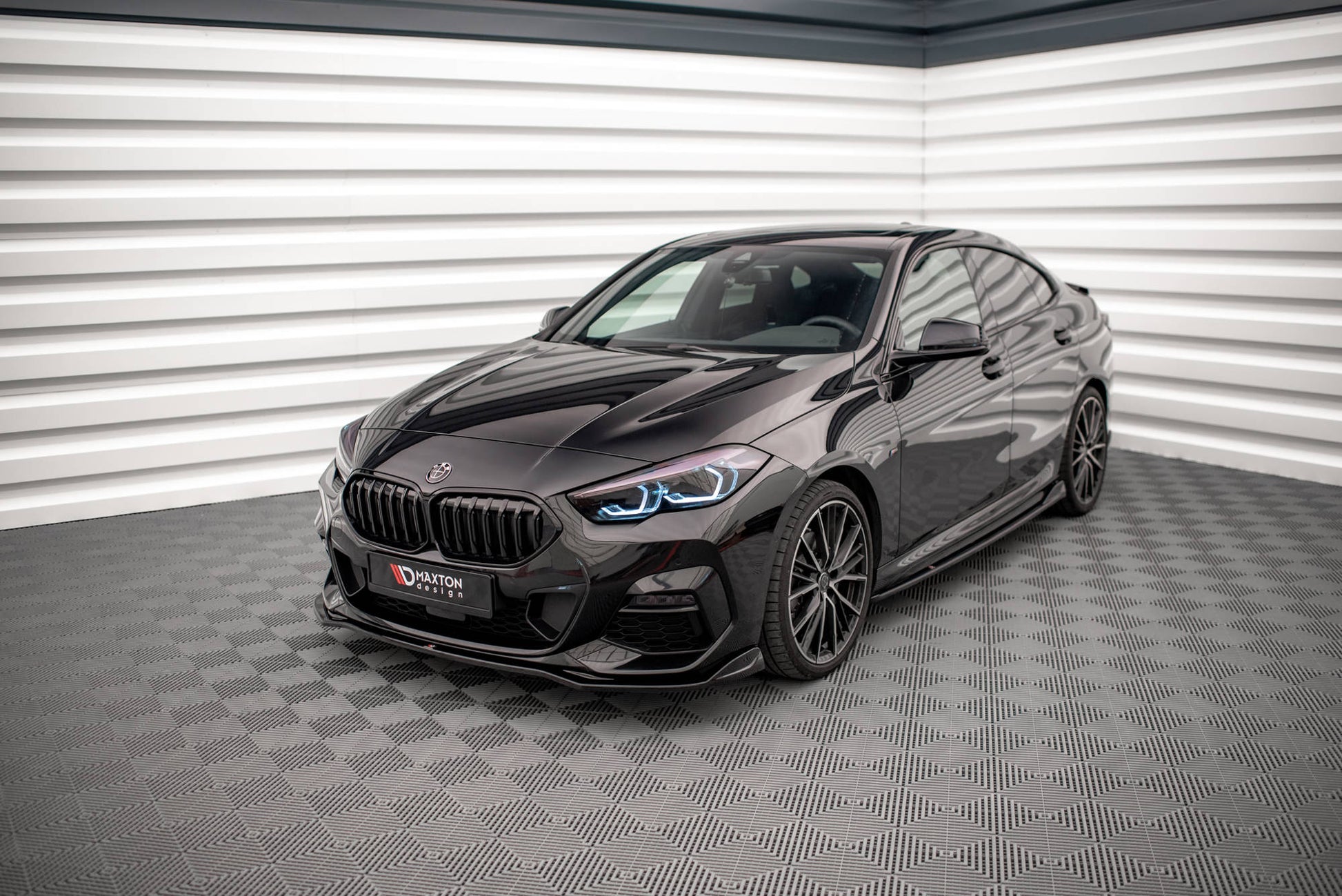 Front Ansatz V.3 für BMW 2 Gran Coupe M-Paket / M235i F44 schwarz matt