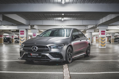 Front Ansatz V.2 für Mercedes-AMG CLA 35 Aero C118 schwarz matt