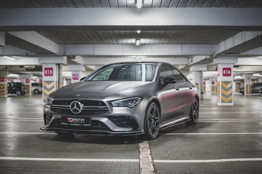 Front Ansatz V.2 für Mercedes-AMG CLA 35 Aero C118 schwarz matt
