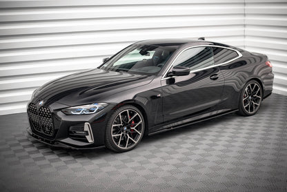 Seitenschweller Ansatz für V.1 für BMW 4er M-Paket G22 schwarz matt
