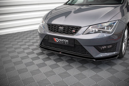 Front Ansatz V.2 für Seat Leon FR / Cupra Mk3 schwarz Hochglanz