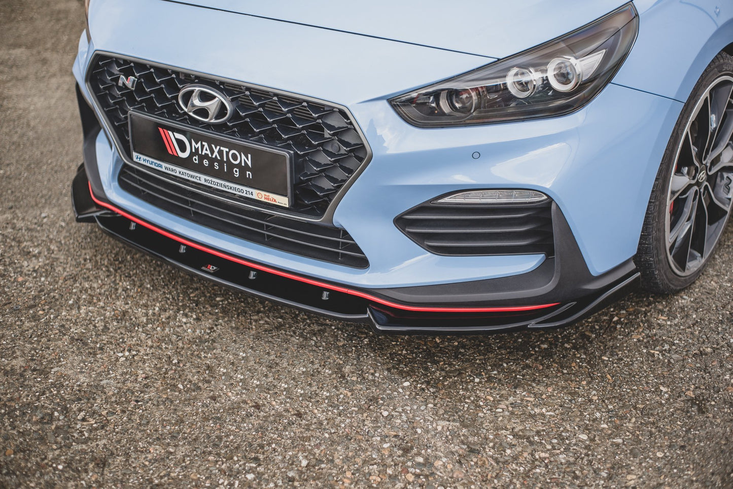 Front Ansatz V.5 für Hyundai I30 N Mk3 Hatchback/ Fastback schwarz matt