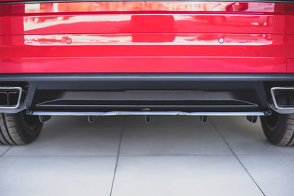 Mittlerer Diffusor Heck Ansatz DTM Look für Skoda Kodiaq RS Carbon Look
