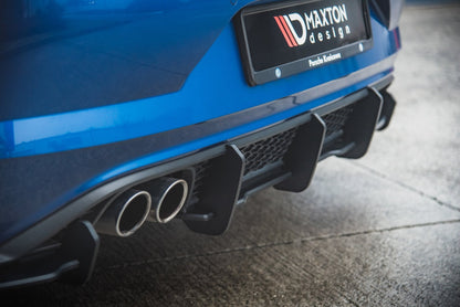 Robuste Racing Diffusor Heck Ansatz für Volkswagen Polo GTI Mk6