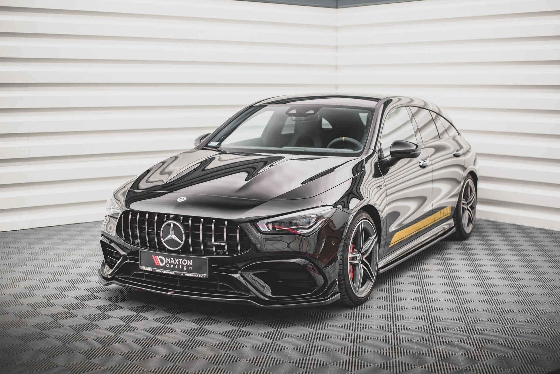 Front Ansatz V.3 für Mercedes-AMG CLA 45 Aero C118 Carbon Look