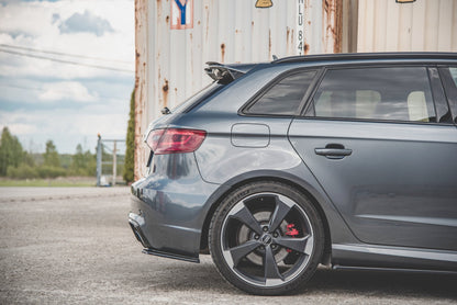 Heck Ansatz Flaps Diffusor V.1 für Audi RS3 8V Sportback schwarz matt