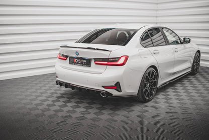 Heck Ansatz Flaps Diffusor für BMW 3er G20 / G21 Carbon Look