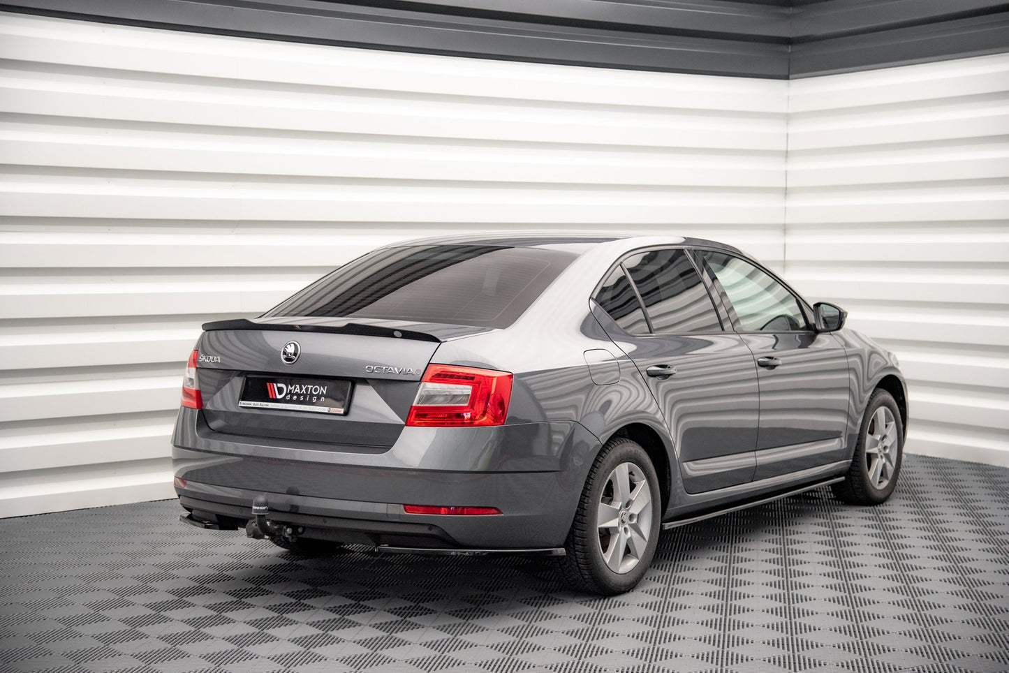 Spoiler CAP für Skoda Octavia Mk3 Facelift schwarz matt