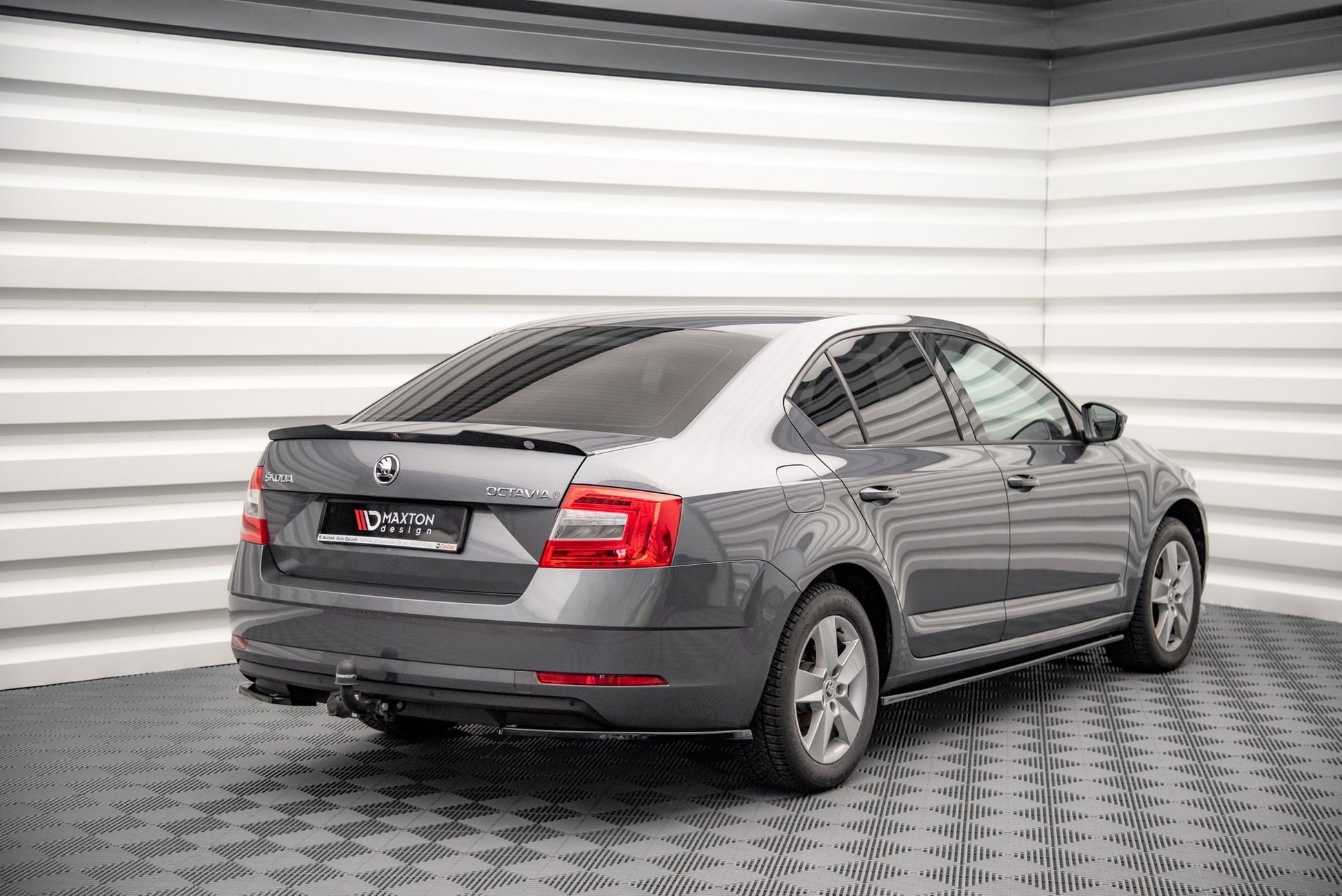 Spoiler CAP für Skoda Octavia Mk3 Facelift schwarz matt