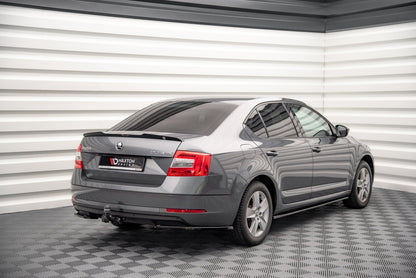 Spoiler CAP für Skoda Octavia Mk3 Facelift schwarz matt