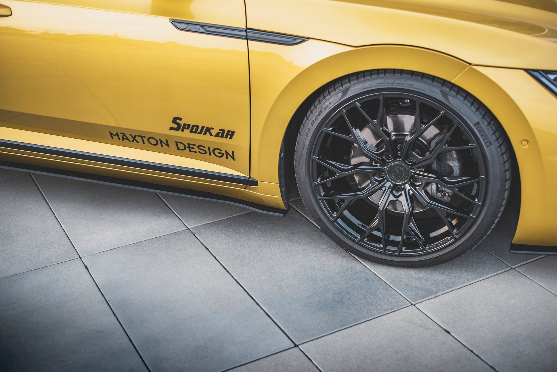 Robuste Racing Seitenschweller Ansatz für für Volkswagen Arteon R-Line