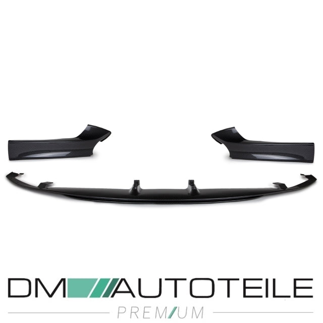 Set Sport-Performance Frontspoiler Carbon Glanz passend für BMW 2er F22 F23 ab Bj 2013