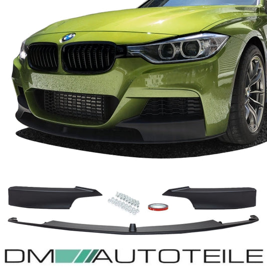 Sport Frontspoiler + Zubehör + 3M passend für BMW F30 F31 mit M-Paket 2011-2019