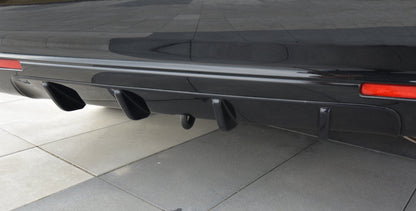 Diffusor Heck Ansatz für HONDA ACCORD MK8. CU-Serie vor Facelift SEDAN Carbon Look