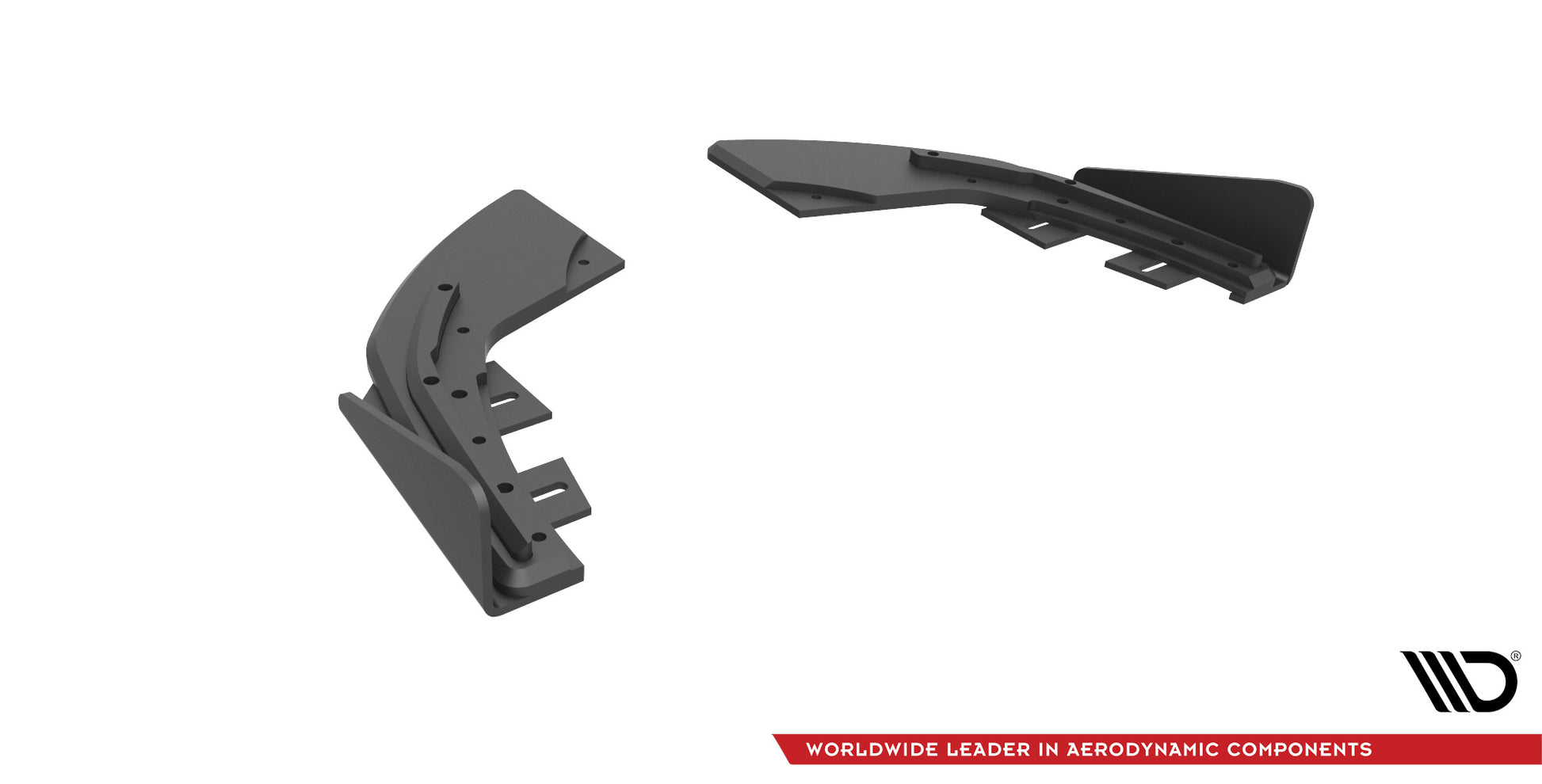 Street Pro Heck Ansatz Flaps Diffusor +Flaps für Audi S3 Sportback 8V Facelift schwarz Hochglanz