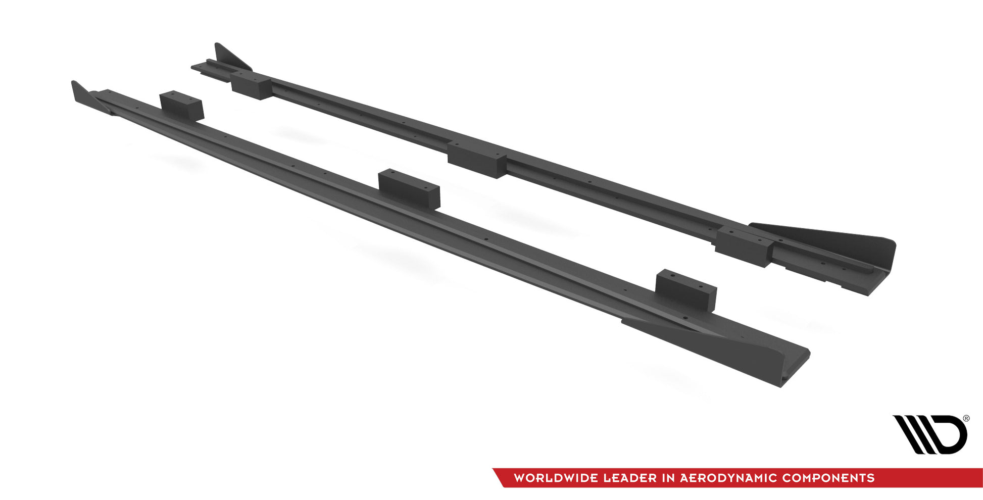 Street Pro Seitenschweller Ansatz für + Flaps Audi S3 Sportback 8V Facelift schwarz Hochglanz