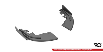 Street Pro Heck Ansatz Flaps Diffusor +Flaps für Audi S3 Sportback 8V Facelift schwarz Hochglanz