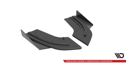 Street Pro Heck Ansatz Flaps Diffusor +Flaps für Mazda 3 MPS Mk1 schwarz Hochglanz