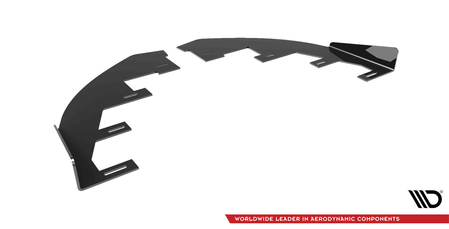 Front Flaps Mazda 3 MPS Mk1 schwarz Hochglanz