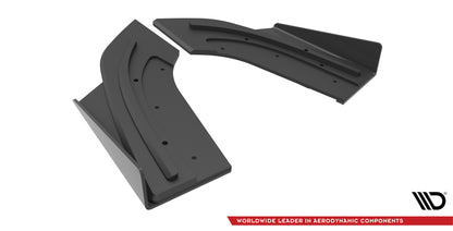 Street Pro Heck Ansatz Flaps Diffusor +Flaps für Mazda 3 MPS Mk1 schwarz Hochglanz