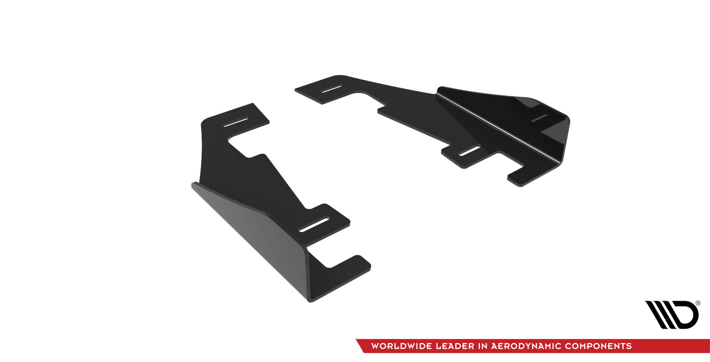 Hintere Seiten Flaps für Audi RS3 Limousine 8Y schwarz Hochglanz
