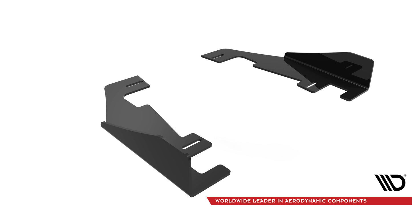 Hintere Seiten Flaps für Audi RS3 Sportback 8Y schwarz Hochglanz